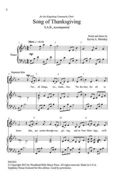 Song Of Thanksgiving von Kevin A. Memley (Download) 