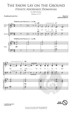 The Snow Lay On The Ground (Venite Adoremus Dominum) (John Purifoy) 