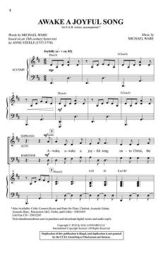 Awake a Joyful Song von Michael Ware (Download) 