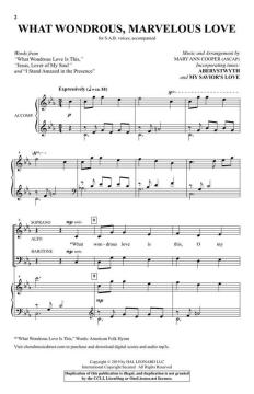What Wondrous, Marvelous Love von Mary Ann Cooper (Download) 