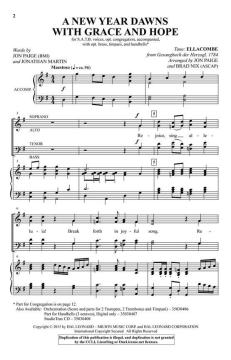 A New Year Dawns with Grace and Hope von Samuel Sebastian Wesley (Download) 