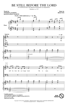 Be Still Before The Lord von Brad Nix (Download) 