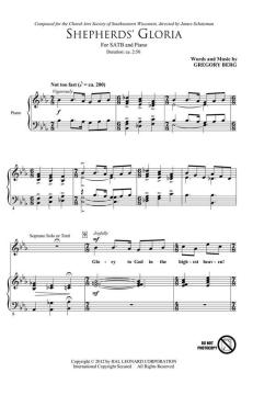 Shepherd's Gloria von Gregory Berg (Download) 