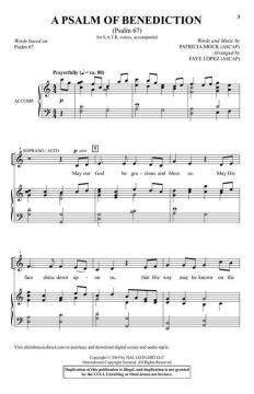 A Psalm of Benediction von Patricia Mock (Download) 