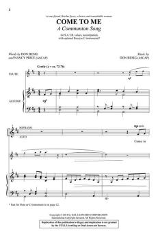 Come to Me von Don Besig (Download) 