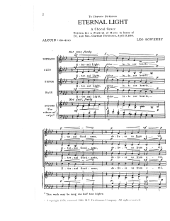 Eternal Light von Leo Sowerby (Download) 