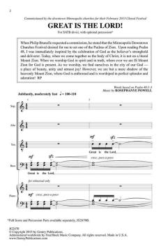 Great Is The Lord von Rosephanye Powell (Download) 