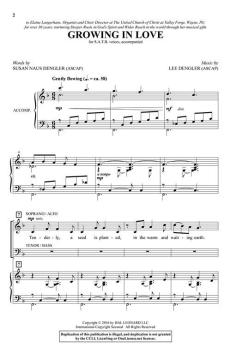Growing in Love von Lee Dengler (Download) 