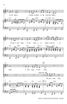 He Put a New Song In My Heart von Michael Barrett 