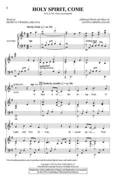 Holy Spirit, Come von Lloyd Larson 