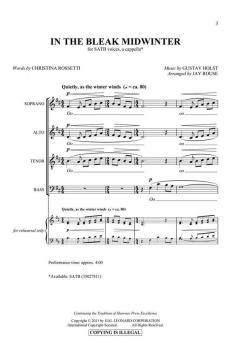 In The Bleak Midwinter von Gustav Holst (Download) 