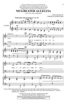 No Greater Alleluia von Joseph M. Martin (Download) 