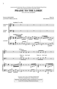 Praise to the Lord! von Don Besig 