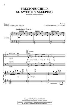 Precious Child, So Sweetly Sleeping von Stacey Nordmeyer (Download) 