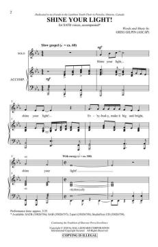 Shine Your Light! von Greg Gilpin (Download) 