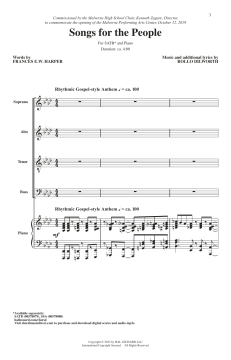 Songs For The People (SATB) 