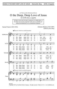 O The Deep, Deep Love Of Jesus (Johannes Brahms) 