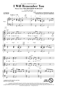 I Will Remember You von Sarah McLachlan (Download) 