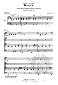 Imagine (With Optional Instrumental Accompaniment) (John Lennon) 