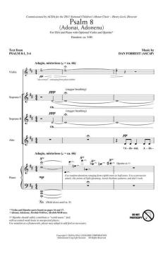 Psalm 8 (Adonai, Adonenu) (Dan Forrest) 