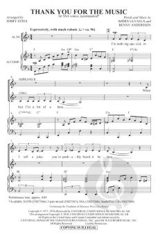 Thank You For The Music (ABBA) 
