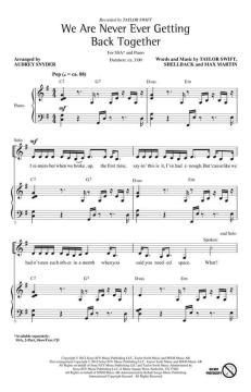 We Are Never Ever Getting Back Together von Taylor Swift (Download) 