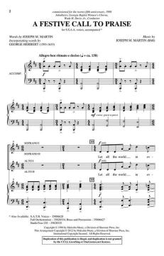 A Festive Call To Praise von Joseph A. Martin (Download) 