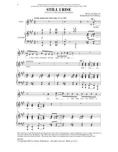 Still I Rise von Rosephanye Powell (Download) 