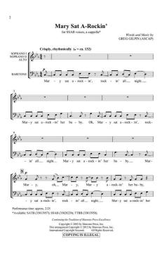Mary Sat A-Rockin' (Greg Gilpin) 