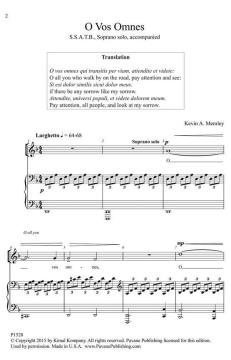 O Vos Omnes von Kevin A. Memley (Download) 