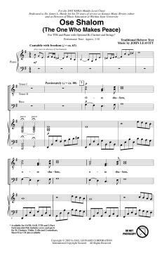 Ose Shalom (The One Who Makes Peace) (John Leavitt) 
