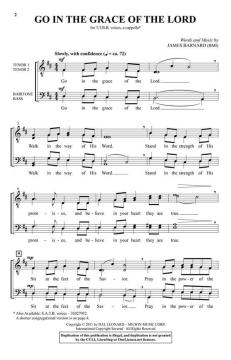 Go in the Grace of the Lord von James Barnard 