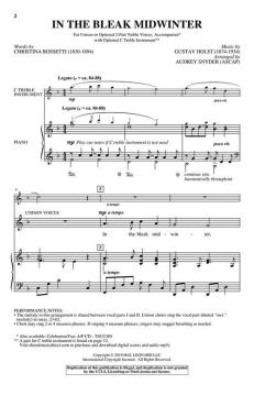 In the Bleak Midwinter 