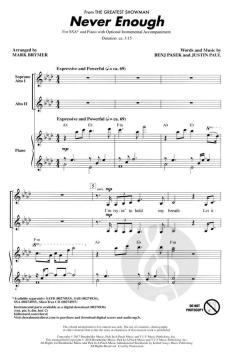 Never Enough (from The Greatest Showman) (Benj Pasek) 