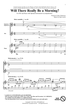 Will There Really Be a Morning? von John Leavitt (Download) 