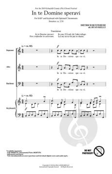 In Te Domine Speravi von Dietrich Buxtehude (Download) 
