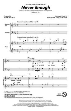 Never Enough (from The Greatest Showman) (Benj Pasek) 