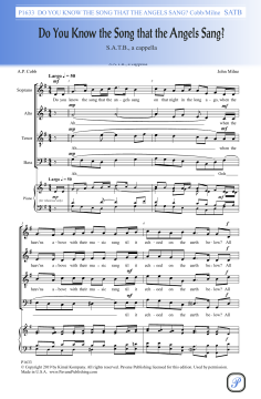 Do You Know the Song That the Angels Sang? von John Milne 