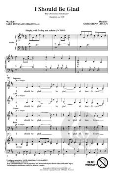 I Should Be Glad von Greg Gilpin (Download) 
