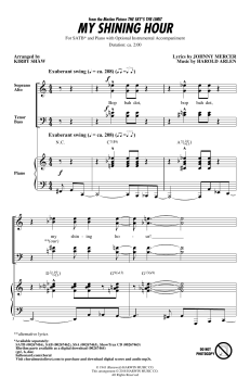 My Shining Hour von Harold Arlen (Download) 