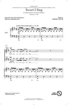 Sweet I Sing von Robert I. Hugh (Download) 