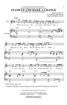 Stand Up And Make A Change von Greg Jasperse (Download) 