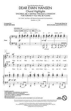 Dear Evan Hansen von Benj Pasek (Download) 