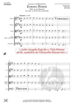 Europa Hymne (Ode an die Freude) von Ludwig van Beethoven 