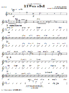 If I Were A Bell von Frank Loesser (Download) 
