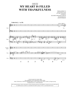 My Heart Is Filled with Thankfulness (Download) 