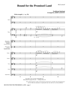Bound for the Promised Land (Download) 