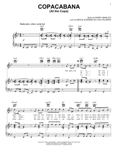 Copacabana (At The Copa) von Barry Manilow (Download) 