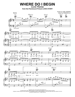Where Do I Begin (Love Theme) von Andy Williams (Download) 