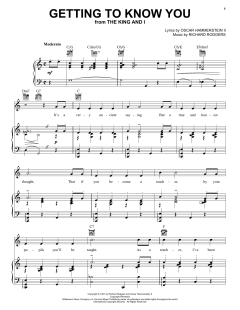 Getting To Know You von Rodgers & Hammerstein (Download) 